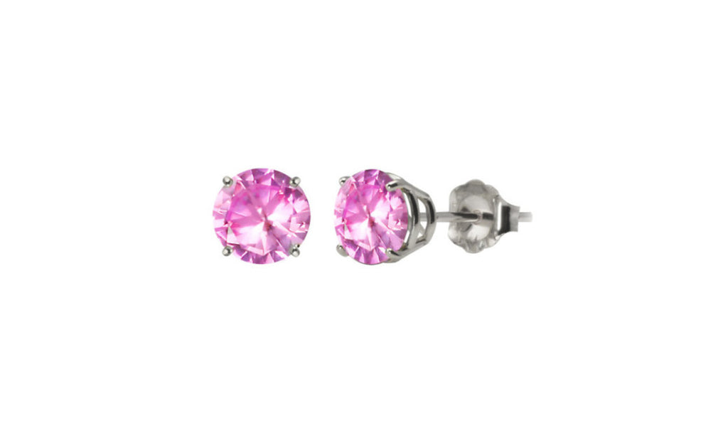 Sterling Silver 1/2ct Cubic Zirconia Vs1 Earrings