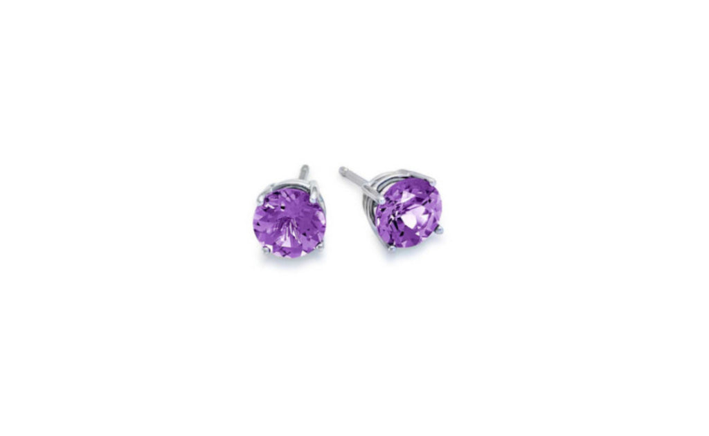18k White Gold Cubic Zirconia Stud Earring Vs1