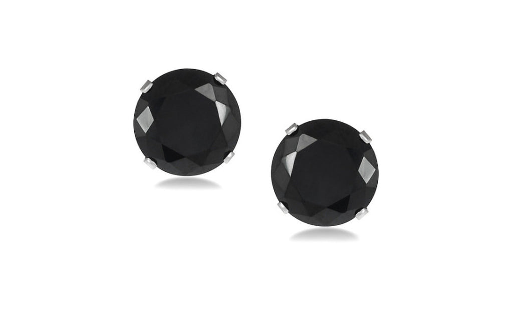 Platinum Over Sterling Silver 2ct Simulated Diamond Studs