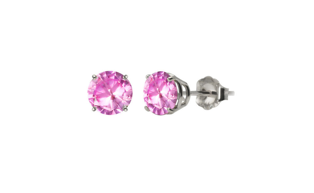 Platinum Over Sterling Silver 1/2ct Simulated Diamond Earrings